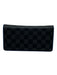 Louis Vuitton Black & Gray Coated Canvas Damier Graphite Blue Interior Wallets Black & Gray