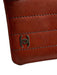 Chanel Red Orange Lamb leather Stitched Stripes Bi- Fold Slim No Clasp Wallets Red Orange