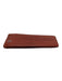 Chanel Red Orange Lamb leather Stitched Stripes Bi- Fold Slim No Clasp Wallets Red Orange