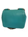 Chloe Turquiose Leather Chain Crossbody Bag Turquiose / XS