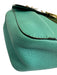 Chloe Turquiose Leather Chain Crossbody Bag Turquiose / XS