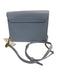 Furla Sky Blue Leather Coated Silver Hardware Chain Crossback Bag Sky Blue / XS