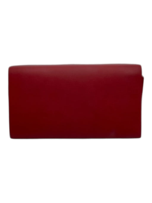 Louis Vuitton Red Leather Epi Snap Continental Vintage Wallets Red