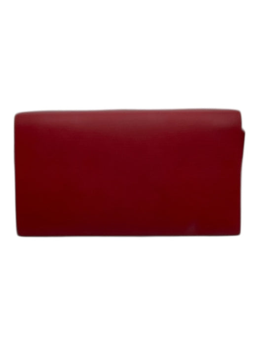 Louis Vuitton Red Leather Epi Snap Continental Vintage Wallets Red