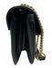 Gucci Black Leather Gold hardware Tiger Chain Bag Black / Small