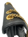 Gucci Black Leather Gold hardware Tiger Chain Bag Black / Small