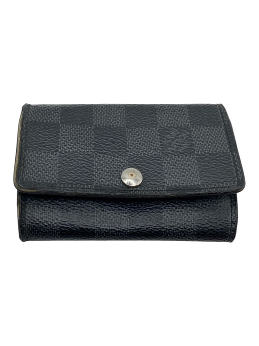 Louis Vuitton AS IS - Heavy Wear Black & Graphite Coated Canvas Damier Keychain Black & Graphite