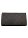 Louis Vuitton Brown Print Coated Canvas Monogram Snap Continental Wallets Brown Print