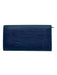 Louis Vuitton Blue Leather Epi Leather Snap Continental Vintage Wallets Blue