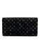 Louis Vuitton Black & Multi Coated Canvas Monogram Snap Continental Wallets Black & Multi