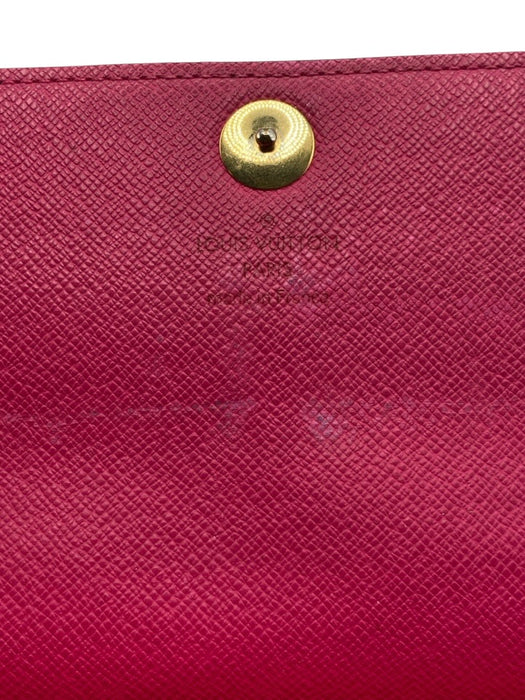 Louis Vuitton Black & Multi Coated Canvas Monogram Snap Continental Wallets Black & Multi