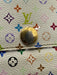 Louis Vuitton White & Multi Coated Canvas Monogram Snap Continental Wallets White & Multi