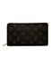 Louis Vuitton Brown Print Coated Canvas Monogram Zip Around Continental Wallets Brown Print