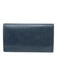 Louis Vuitton Navy Leather Vernis Monogram Empreinte Continental Vintage Wallets Navy
