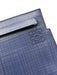 Loewe Navy Coated Leather Zipper Logo Pouch Clutch Navy