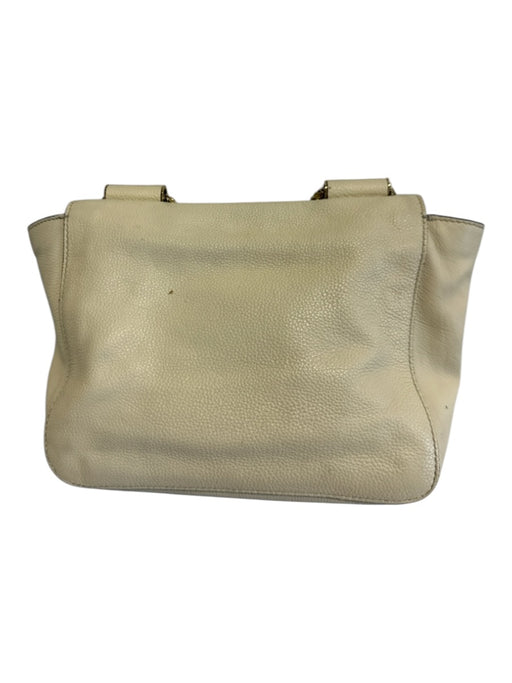 Chloe Cream Leather Gold hardware Chain Crossbody Bag Cream / XS