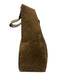 Ferragamo Brown Suede Silver Hardware Shoulder Bag Vintage Bag Brown / Small