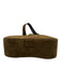 Ferragamo Brown Suede Silver Hardware Shoulder Bag Vintage Bag Brown / Small