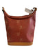Louis Vuitton Red & Tan Leather Coated Canvas Monogram Shoulder Bag Bag Red & Tan / S/M