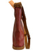 Louis Vuitton Red & Tan Leather Coated Canvas Monogram Shoulder Bag Bag Red & Tan / S/M