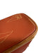 Louis Vuitton Red & Tan Leather Coated Canvas Monogram Shoulder Bag Bag Red & Tan / S/M