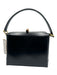 Gucci Black Leather Bamboo Accent Top Handle Bag Black / Small