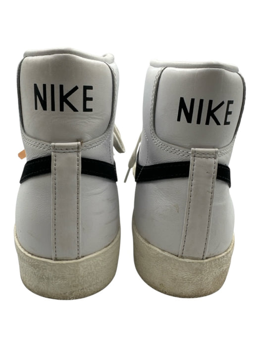 Nike Shoe Size 10 White & Black Leather Solid Sneaker Men's Shoes White & Black / 10