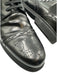 Louis Vuitton Shoe Size 8.5 As Is - Creasing Black Leather Broguing Dress Shoes Black / 8.5