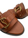 Christian Louboutin Shoe Size 38.5 Brown Leather Logo Mule Block Heel Sandals Brown / 38.5