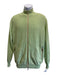 Brunello Cucinelli Size L Green Cashmere Solid Zip UP Men's Sweater Green / L
