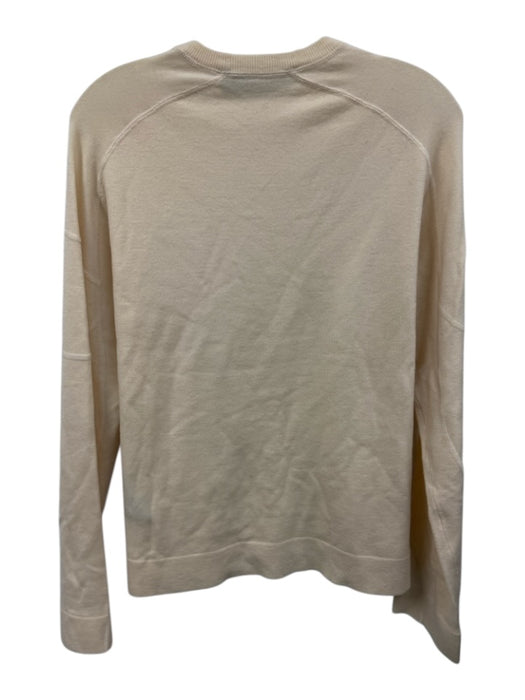 Zegna Size L Yellow Wool Blend Solid Crew Men's Sweater Yellow / L