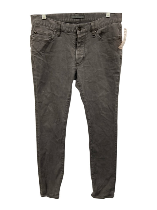 John Varvatos Size 32 Gray Cotton Blend Solid Skinny Jean Men's Pants Gray / 32