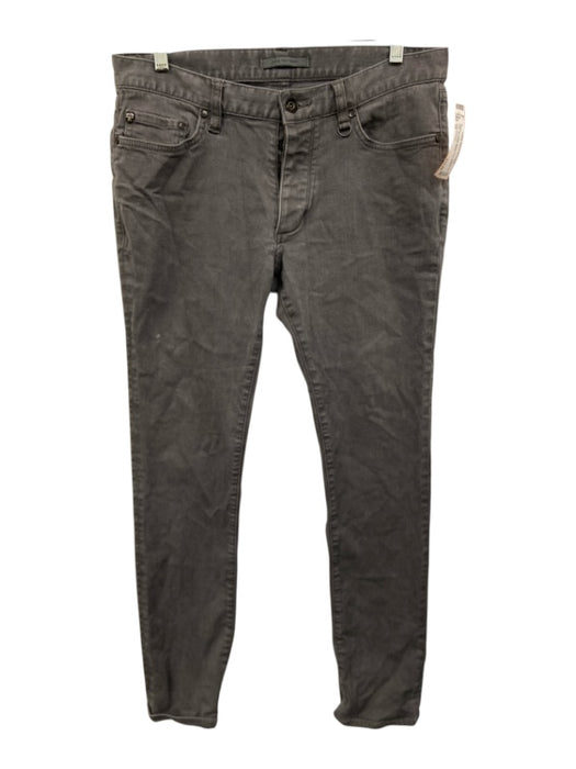 John Varvatos Size 32 Gray Cotton Blend Solid Skinny Jean Men's Pants Gray / 32