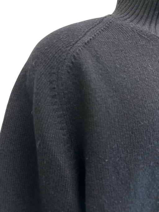 Brunello Cucinelli Size L Black Wool Solid Turtleneck Men's Sweater Black / L