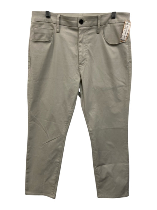 7 For All Mankind Size Est 32 Beige Synthetic Solid Athletic Khakis Men's Pants Beige / Est 32