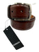 Magnanni NWT Brown Leather Solid Men's Belt Brown