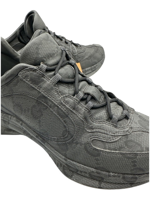 Gucci Shoe Size 8 Gray Leather Guccissima Sneaker Men's Shoes Gray / 8