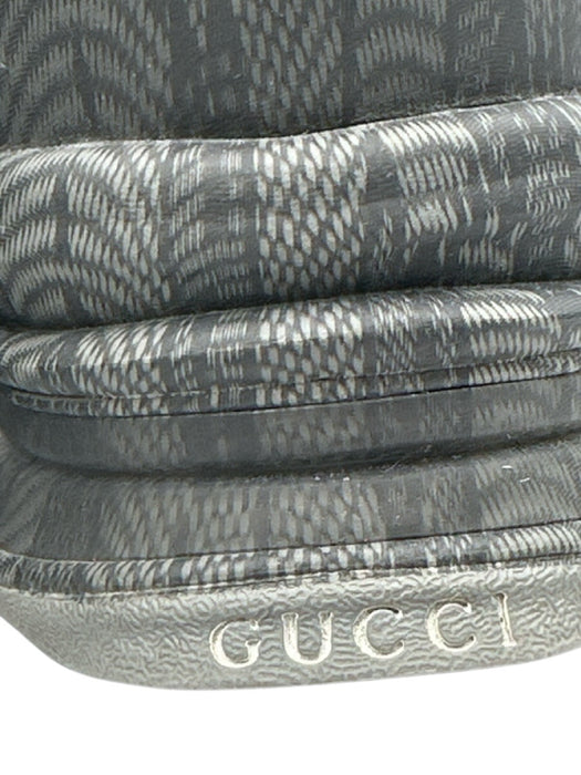Gucci Shoe Size 8 Gray Leather Guccissima Sneaker Men's Shoes Gray / 8