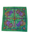 Hermes Green & Purple Silk Vintage scarf Green & Purple / 90cm