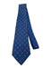 Chanel AS IS - Stained Blue & Red Print Silk Monogram Tie Blue & Red Print