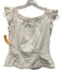 Kenzo Size 2 White Cotton Blend Ruffle Trim Below the Knee Top & Skirt Skirt Set White / 2