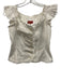 Kenzo Size 2 White Cotton Blend Ruffle Trim Below the Knee Top & Skirt Skirt Set White / 2