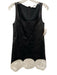 Stella McCartney Size 34/  XS Black Viscose Blend Vegan Leather Sleeveless Dress Black / 34/  XS