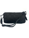 Salvatore Ferragamo Black Canvas & Leather Silver Hardware Jacquard Shoulder Bag Black / S