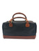 Bally Black & Brown Leather Zip Top Logo Embossed hand bag Bag Black & Brown / S