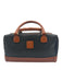 Bally Black & Brown Leather Zip Top Logo Embossed hand bag Bag Black & Brown / S