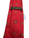 Louis Vuitton Vintage Red & Brown Silk Trunk Print Tie Red & Brown