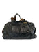 Chloe Black Crinkle Leather Brass Hardware Top Handle Shoulder Bag Bag Black / L