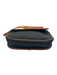 Yves Saint Laurent Brown & Black Coated Canvas & Leather Magnetic Flap Woven Bag Brown & Black / S