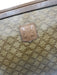 Celine Light Brown & Beige Coated Canvas & Leather Zip Top Triomphe Pouch Bag Light Brown & Beige / XS/S